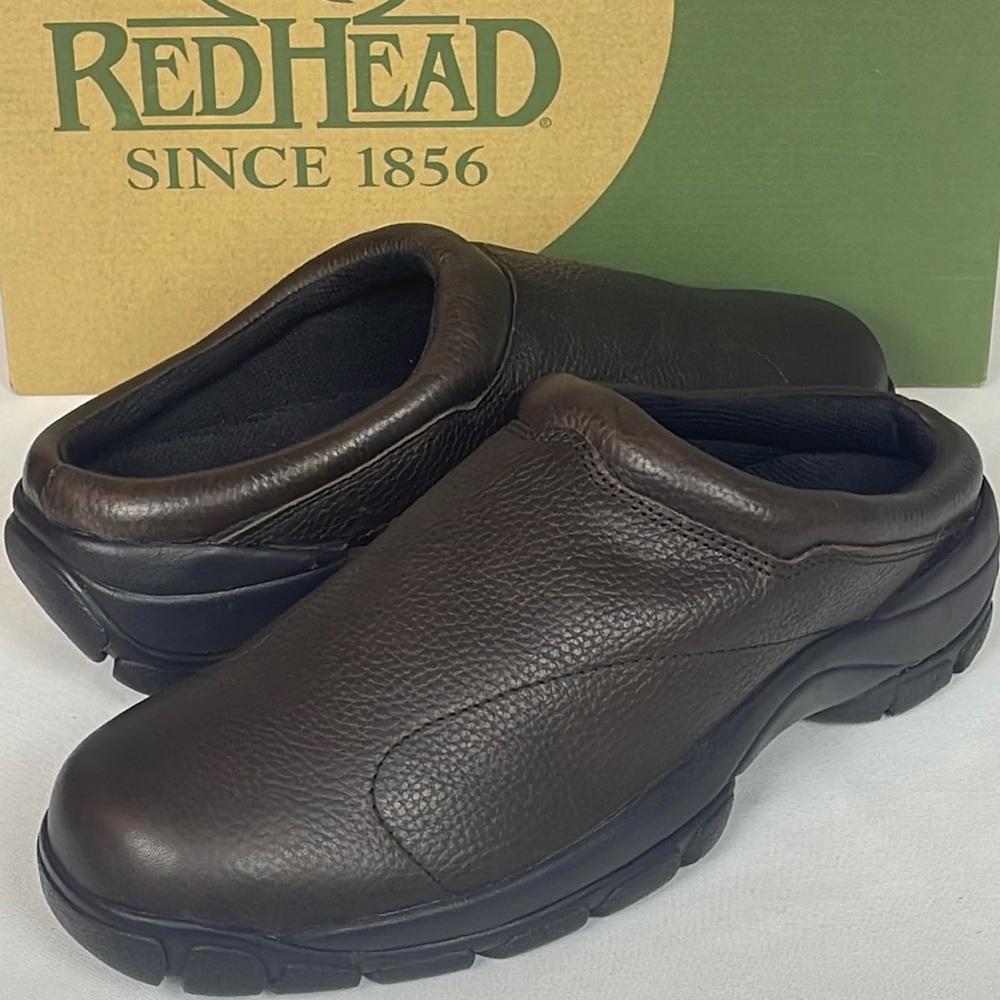 Like New RedHead XTR Leather Clog Brown Slip-On Men’s Size 12 M